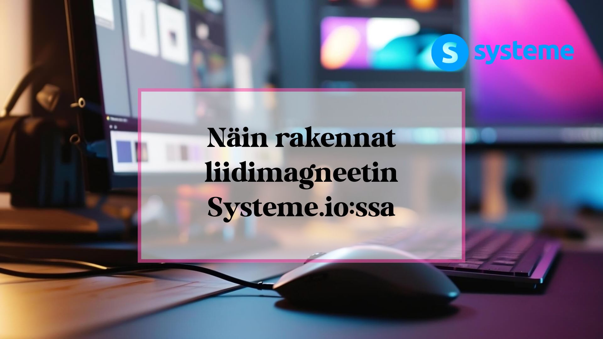 Näin rakennat liidimagneetin Systeme.io:ssa (askel askeleelta)